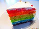 Rainbow cake { gâteau arc-en-ciel }