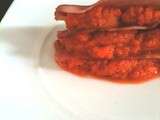 Millefeuille carottes - curry - jambon croustillant