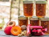 Confitures de rhubarbe et abricots : l’alliance solaire entre acidité et douceur