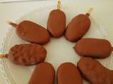 Mini esquimaux au chocolat style magnum dans sa coque aux amandes, spéculoos ou pralin