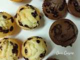 Muffins vanille – pépites de chocolat et tout choco