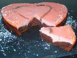 Coeur fondant chocolat caramel framboise (sucre saveur framboise)