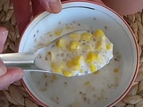 Perles de tapioca lait de coco tapioca et maïs