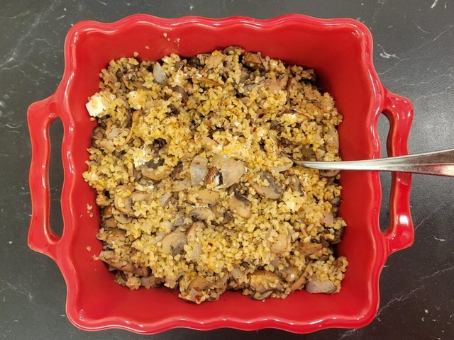 Butternut farcie au quinoa, feta et champignons - Sab'n'Pepper