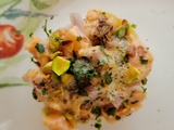 Tartare de truite au beurre noisette et pistaches – Yotam Ottolenghi