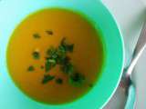 Atelier de Janvier: soupe, soupe, soupe 1 : Carottes/ coco/ gingembre