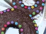 Gâteau d’anniversaire chocolat, nutella et smarties au thermomix ou sans