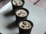 Tiramisu en coque de chocolat – Shot de tiramisu au thermomix ou sans