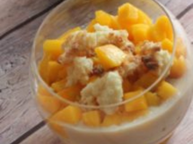 Verrine au fromage blanc et orange Thermomix pour 4 personnes