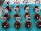 Cupcakes vanille topping chocolat (au thermomix ou sans) - Sweet Table Nemo - Sans oeuf, spécial allergiques