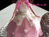 Gâteau poupée barbie en pâte à sucre au thermomix ou sans