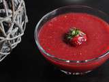 Soupe de fraises aux tomates au thermomix ou sans