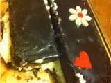 Traditionnel gâteau d'anniversaire (génoise chocolat, poires, chantilly) au thermomix ou sans