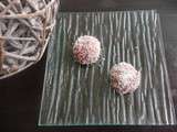 Truffes aux biscuits roses de reims et noix de coco (Sweet Table Minnie) au thermomix ou sans