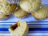 Muffins au chocolat blanc ♥ caramel au beurre salé