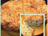 Cake courgettes-ricotta-basilic