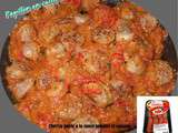 Chorizo poêlé à la sauce tomates et oignons