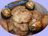 Cookies aux Ferrero Rocher et éclats d'Abricots secs