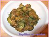 Courgettes sauce soja