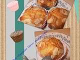 Muffins chocolat blanc et amandes