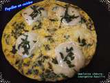 Omelette Chèvre, Courgette, Basilic