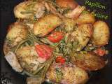 Poêlée de pommes de terre aux haricots et au poulet