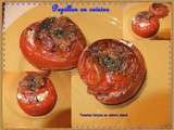 Tomates farçies au chèvre chaud