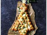 Sapin cheese balls mozzarella et pesto {Noël}