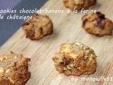 Cookies chocolat-banane à la farine de châtaigne