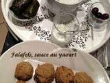 Falafels, sauce au yaourt