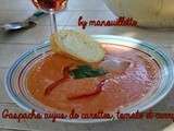 Gaspacho jus de carotte, tomate et curry