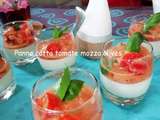 Panna cotta tomate mozza olives