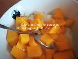 Riz au lait de coco et mangue fraîche