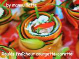 Roulés fraîcheur courgette-carotte
