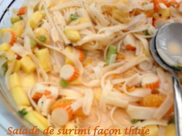 Salade de surimi à la Thaï