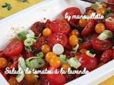 Salade de tomates à la lavande