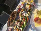 Salade grecque et boulettes grecques