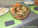 Salade thaï aux crevettes et aux mandarines