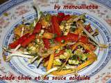 Salade thaïe et sa sauce acidulée
