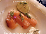 Saumon gravlax aux agrumes, chantilly anisée