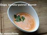 Soupe tomate-poivron-Boursin