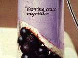 Verrine aux myrtilles