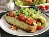 Flans de courgettes et tartare de tomates au basilic