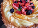Fougasse catalane aux fruits frais