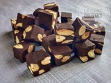 Fudge au chocolat noir et amandes