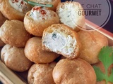 Petits choux apéritifs au fromage de chèvre et fines herbes