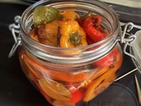 Pickles de mini-poivrons en marinade aigre-douce