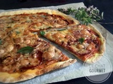 Pizza au chorizo et mozzarella