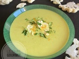 Soupe au chou fleur, curcuma et cumin