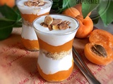 Verrines aux abricots et yaourt grec